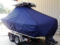 Photo of Grady White Escape 209 19xx T-Top Boat-Cover, viewed from Starboard Rear 