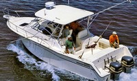 Photo of Grady White Express 330, 2002:, 2017 Hard-Top Brochure photo, viewed from Port Rear, Above 