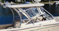 Photo of Grady White Freedom 275, 2011: Hard-Top, Visor, Side Curtains, Bow Cover White Stamoid Strataglass, viewed from Starboard Side 