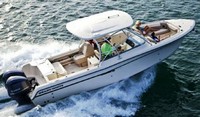 Photo of Grady White Freedom 285, 2012:, 2017 Hard-T-Top Brochure photo, viewed from Starboard Side, Above 