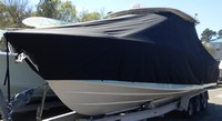 Grady White® Freedom 307 T-Top-Boat-Cover-Elite-2899™ Custom fit TTopCover(tm) (Elite(r) Top Notch(tm) 9oz./sq.yd. fabric) attaches beneath factory installed T-Top or Hard-Top to cover boat and motors