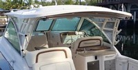 Photo of Grady White Freedom 375, 2016: Hard-Top, Side Curtains, viewed from Port Rear 