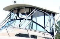 Photo of Grady White Gulfstream 232, 2005: Hard-Top, Front Visor, Side Curtains close up, viewed from Port Front 