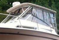 Photo of Grady White Marlin 300, 1998: Hard-Top, Front Visor, Side Curtains, viewed from Port Front 