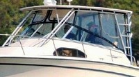 Photo of Grady White Marlin 300, 1999: Hard-Top, Front Visor, Side Curtains, viewed from Port Front 