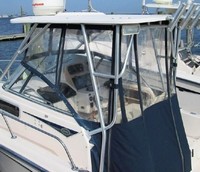 Photo of Grady White SeaFarer 226, 1998: Hard-Top, Visor, Side Curtains, Aft Curtain, viewed from Port Rear 
