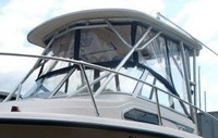 Photo of Grady White SeaFarer 226, 1999: Hard-Top, Visor, Side Curtains, Aft Curtain, viewed from Port Front 