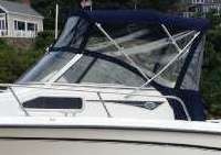 Photo of Grady White Seafarer 226, 1999: Bimini Top, Visor, Side Curtains, Aft-Drop-Curtain, viewed from Port Side 