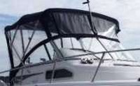 Photo of Grady White Seafarer 226, 1999: Bimini Top, Visor, Side Curtains, viewed from Starboard Front 