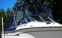 Grady White® Tournament 185 Bimini-Visor-OEM-G2™ Factory Front VISOR Eisenglass Window Set (typ. 3 front panels, but 1 or 2 on some boats) zips between front of OEM Bimini-Top (not included) and Windshield (NO Side-Curtains, sold separately), OEM (Original Equipment Manufacturer)