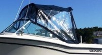 Grady White® Tournament 192 Bimini-Side-Curtains-OEM-G1.5™ Pair Factory Bimini SIDE CURTAINS (Port and Starboard sides) zips to side of OEM Bimini-Top (not included) (NO front Visor, aka Windscreen, sold separately), OEM (Original Equipment Manufacturer) 