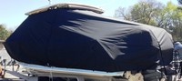 Grady White® Tournament 307 T-Top-Boat-Cover-Elite-2899™ Custom fit TTopCover(tm) (Elite(r) Top Notch(tm) 9oz./sq.yd. fabric) attaches beneath factory installed T-Top or Hard-Top to cover boat and motors