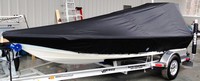 Photo of Hewes 16 Redfisher 20xx Factory Poling Platform Boat-Cover LCC, viewed from Port Front 