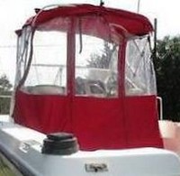 Photo of Hydrasports 212WA, 2000: Bimini Top, Front Connector, Side Curtains, Aft-Drop-Curtain, Rear 