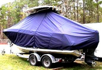 Photo of Hydrasports 2200VX 20xx T-Top Boat-Cover, viewed from Port Rear 