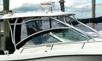 Photo of Hydrasports 2500VX, 2006: Hard-Top, Front Connector, Side Curtains, Aft-Drop-Curtain, viewed from Starboard Side 