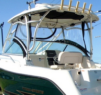 Photo of Hydrasports 2500VX, 2006: Hard-Top, Front Connector, Side Curtains, viewed from Port Rear 