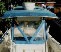 Photo of Hydrasports 2600CC, 2004: T-Top Enclosure Pacific Blue, Front 