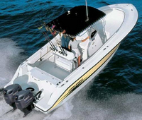 Photo of Hydrasports 2600CC, 2004: T-Top, viewed from Starboard Rear, Above 