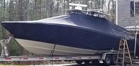 Photo of Invincible 36 Open Fisherman 20xx T-Top Boat-Cover, viewed from Port Front 