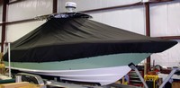 Photo of Key West® 244CC Bluewater 20xx Boat-Cover LCC, viewed from Starboard Front 