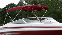Photo of LARSON LXI 248, 2007: Bimini Top, viewed from Starboard Front 
