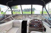 Photo of Larson Cabrio 240, 2006: Bimini Top, Front Connector, Side Curtains, Inside 
