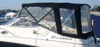 Photo of Larson Cabrio 240, 2007: Bimini Top, Front Connector, Side Curtains, Camper Top, Camper Side and Aft Curtains, viewed from Port Side 