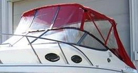 Larson® Cabrio 240 Bimini-Side-Curtains-OEM-T5™ Pair Factory Bimini SIDE CURTAINS (Port and Starboard sides) with Eisenglass windows zips to sides of OEM Bimini-Top (Not included, sold separately), OEM (Original Equipment Manufacturer)
