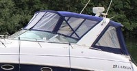 Photo of Larson Cabrio 310, 2005: Bimini Top, Bimini Connector, Side Curtains, Camper Top, Camper Side and Aft Curtains, viewed from Port Front 
