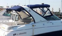 Photo of Larson Cabrio 310, 2007: Bimini Top, Camper Top, viewed from Starboard Rear 