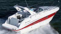 Photo of Larson Cabrio 310, 2009: (Factory OEM website photo), viewed from Starboard Rear 