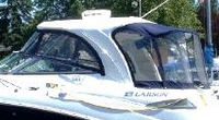 Photo of Larson Cabrio 350, 2009: Hard-Top, Front Connector, Side Curtain Camper Top, Camper Side and Aft Curtains, viewed from Port Side 