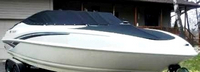 Photo of Larson Senza 206 Std WindShield, 2005:, Bow Cover Cockpit Cover, viewed from Starboard Front 