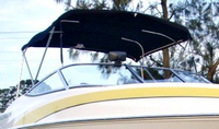 Photo of Larson Senza 206 Std WindShield, 2006: Bimini Top, viewed from Starboard Front 