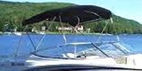 Photo of Larson Senza 206 Std WindShield, 2007: Bimini Top, viewed from Starboard Front 