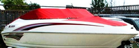 Photo of Larson Senza 206 Std WindShield, 2007:, Bow Cover Cockpit Cover, viewed from Starboard Front 