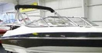 Photo of Larson Senza 226 Std WindShield, 2011: Bimini Top in Boot, viewed from Starboard Front 