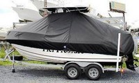 Photo of Mako 192CC 19xx T-Top Boat-Cover, viewed from Port Side 