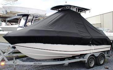 Mako, 192CC, 20xx, TTopCovers™ T-Top boat cover, port front