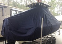 Photo of Mako 201CC 20xx T-Top Boat-Cover, viewed from Starboard Rear 