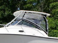Photo of Mako 264 Express, 2008: Hard-Top, Connector, Side and Aft-Drop-Curtains, viewed from Port Side 
