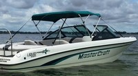 Photo of Mastercraft 200 PowerStar NO Tower, 1998: Bimini Top, viewed from Starboard Rear 