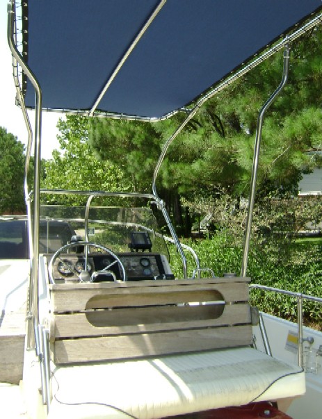 Montauk-T-Topless with Flip Seat in Fishing Position