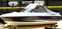 Photo of Monterey 180 Edge, 2001: Convertible Top, Side Curtains, Aft Curtain, Bow Cover, viewed from Port Front 