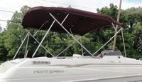 Photo of Monterey 230 Explorer, 1996: Bimini Top, viewed from Starboard Rear 