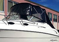 Monterey® 242 Cruiser Bimini-Aft-Curtain-OEM-G1.7™ Factory Bimini AFT CURTAIN (slanted to Transom area, not vertical) with Eisenglass window(s) for Bimini-Top (not included), OEM (Original Equipment Manufacturer)