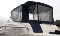 Photo of Monterey 250 CR, 2008: Bimini Top, Front Connector, Side Curtains, Aft Curtain, viewed from Port Rear 