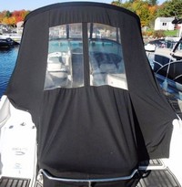 Monterey® 264 FS No Arch Bimini-Aft-Curtain-OEM-G8™ Factory Bimini AFT CURTAIN (slanted to Transom area, not vertical) with Eisenglass window(s) for Bimini-Top (not included), OEM (Original Equipment Manufacturer)