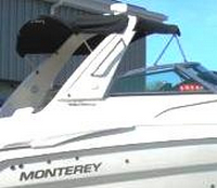 Photo of Monterey 282 Cruiser Arch, 2004: Bimini Top Aft Top, viewed from Starboard Side 